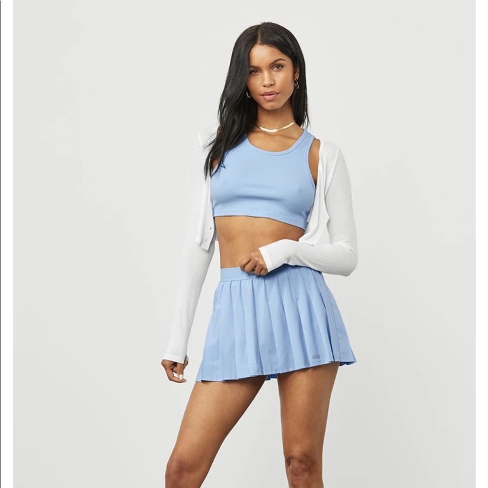 NWT Blue Skies Aloyoga Varsity Tennis Skirt